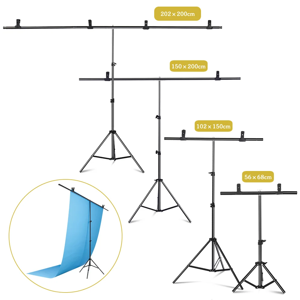 Photography Hacks - SH Photography1.5*2/2*2M T-Vorm Achtergrond Achtergrond Stand