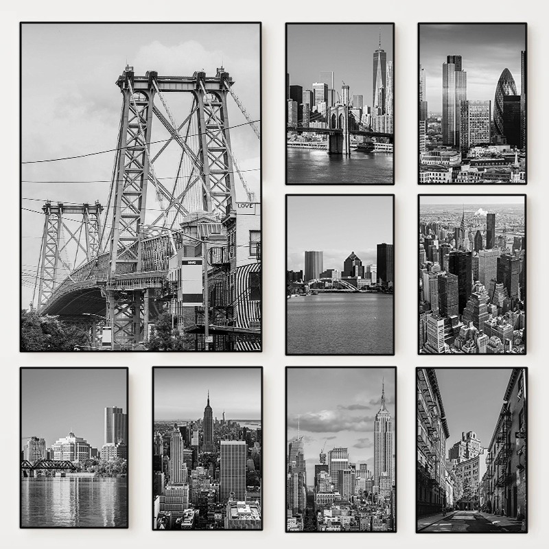 Photography Black And White - Zwart-wit New York City fotoposter New