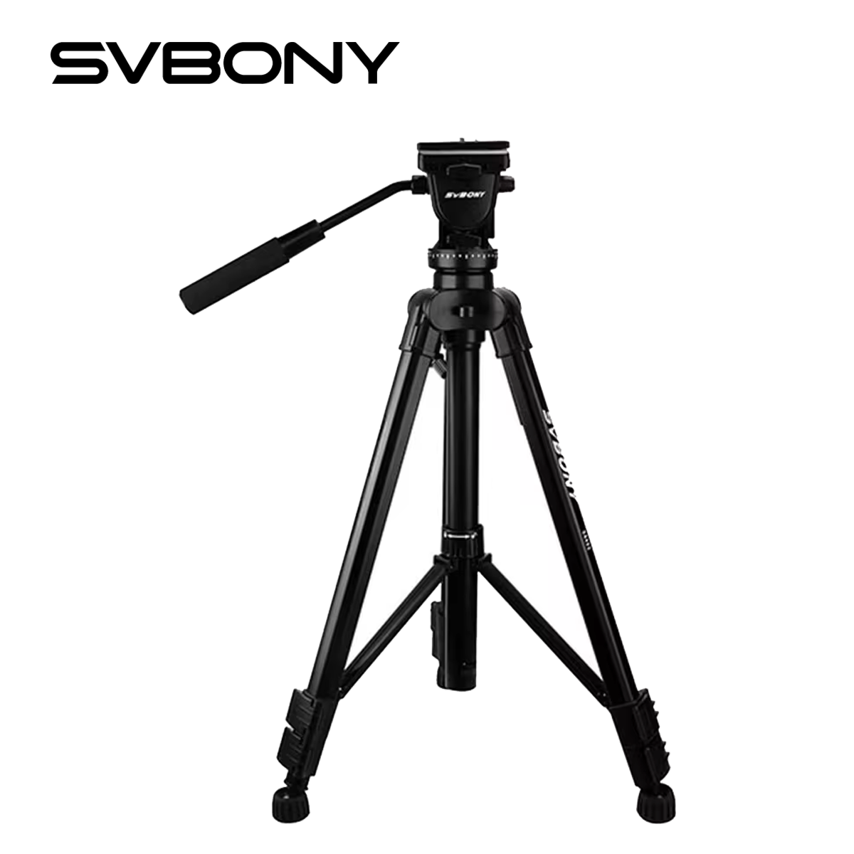 Fluid Head Tripod - Svbony Professioneel opvouwbaar camerastatief Vloeistofkopstatief Stabilisatorstatief