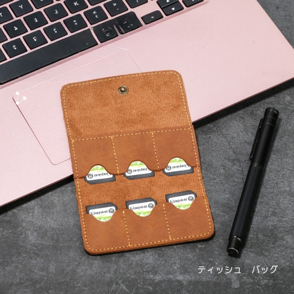 Memory Card Case - Geheugenkaarthoesje Pu-leer Multifunctionele houder met meerdere