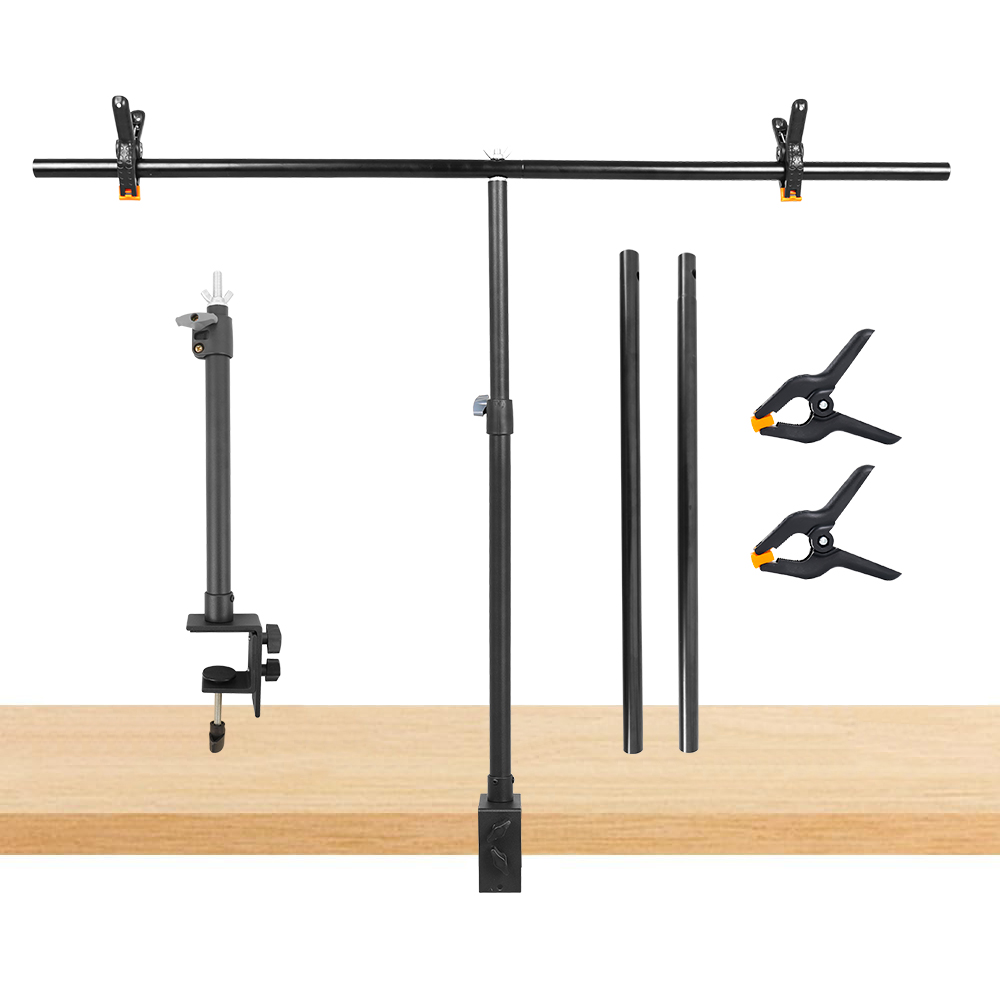 Photography Hacks - Verstelbare Kleine Bureau T-Vormige Statief Stand