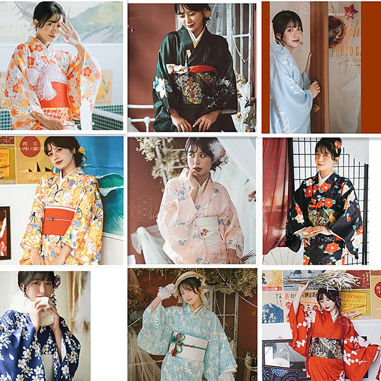 Photography Outfits - Traditionele Japanse kimono-stijl Script Killing Cosplay