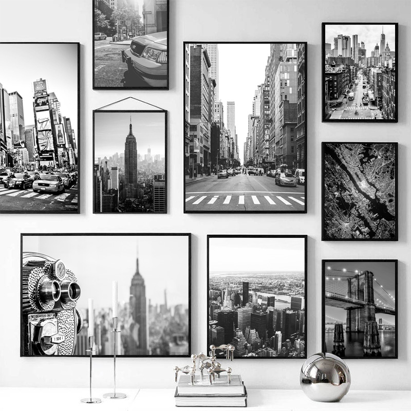 Photography Black And White - New York City canvas schilderij posters