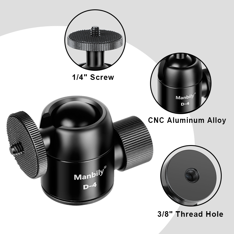 Manbily D-4 Camera Statief Kog - Fluid Head Tripod recensie en prijs
