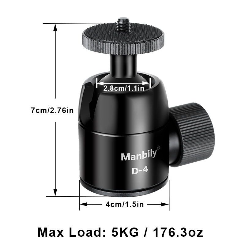 Manbily D-4 Camera Statief Kog - Fluid Head Tripod recensie en prijs