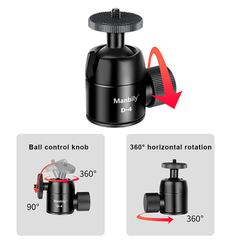 Manbily D-4 Camera Statief Kog - Fluid Head Tripod recensie en prijs