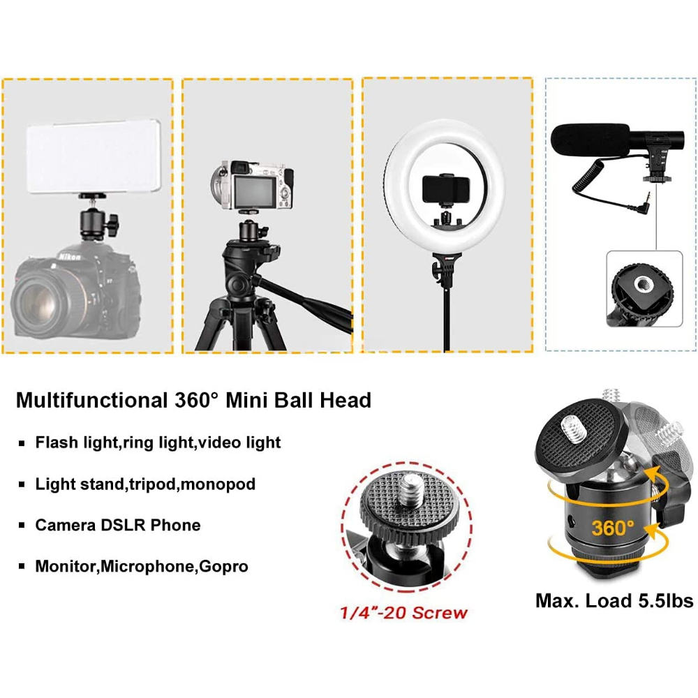 ERIKOLE Superklem met 360° °   - Fluid Head Tripod recensie en prijs
