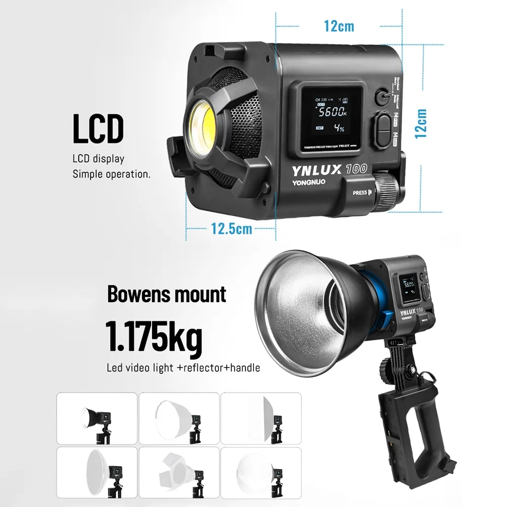 YONGNUO YNLUX100 100W 3200K-56 - Photography Videos recensie en prijs