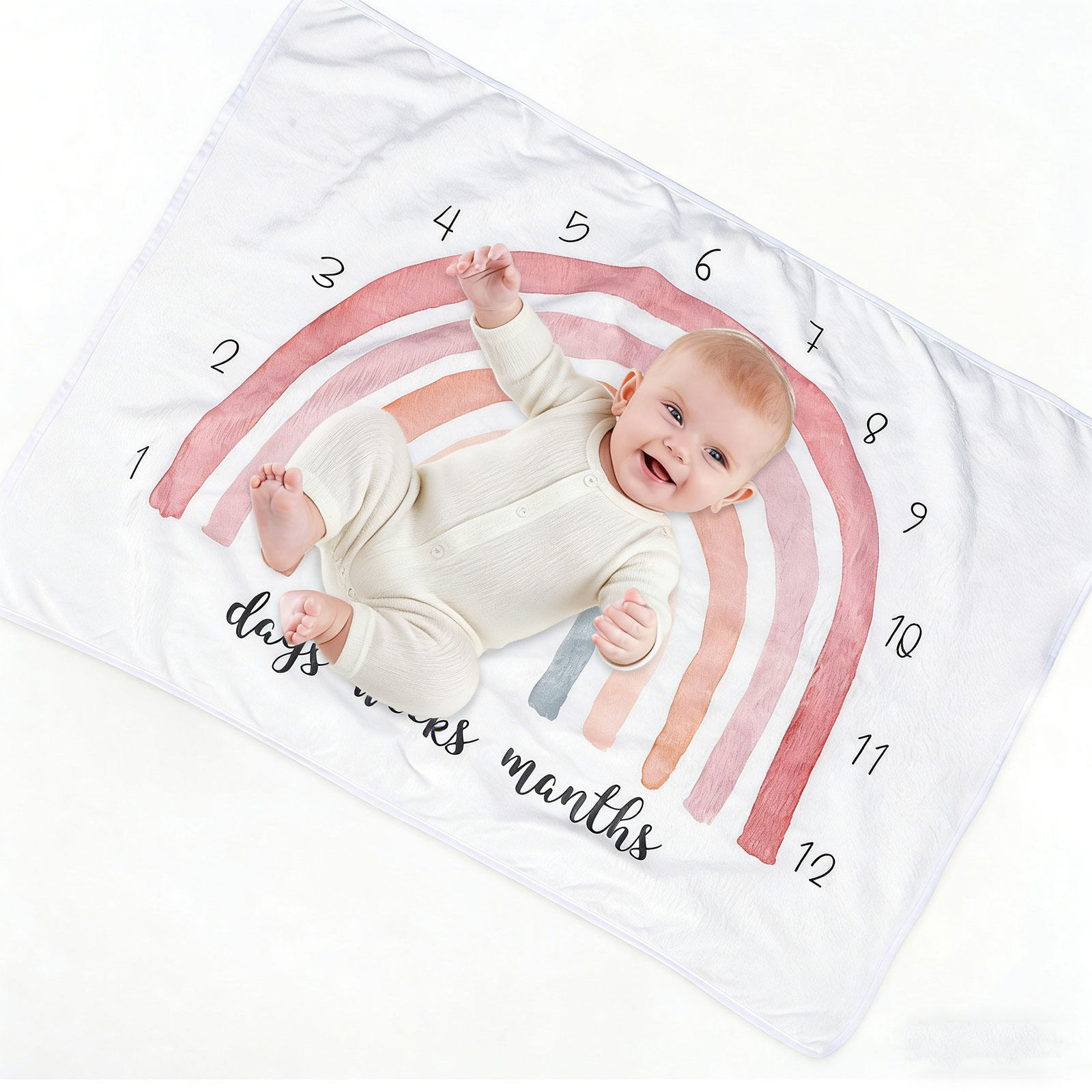 Regenboog Flanellen Babydekent - Photography Background recensie en prijs