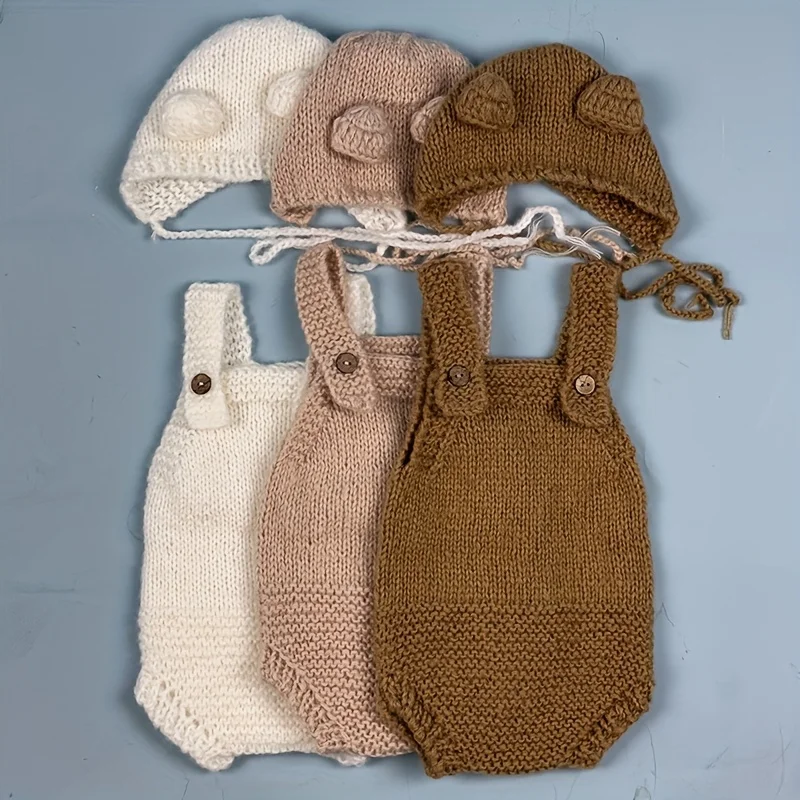 Gehaakte gebreide babyfotograf - Photography Outfits recensie en prijs