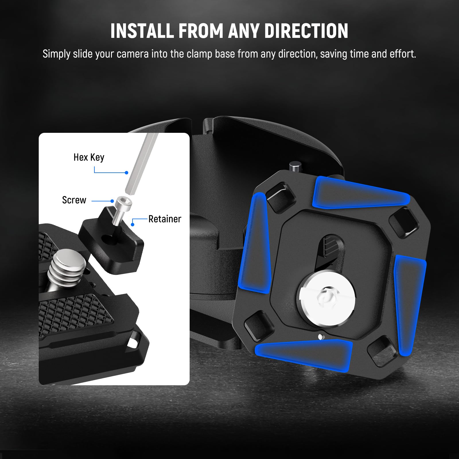 Neewer GM47 Quick Release Plat - Peak Design Clip recensie en prijs