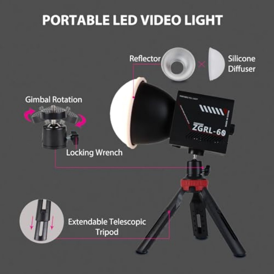 60W COB LED-videolamp Handheld - Photography Videos recensie en prijs