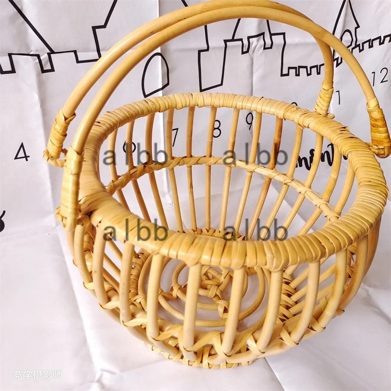 Retro rotan ronde mandstoel -  - Photography Background recensie en prijs