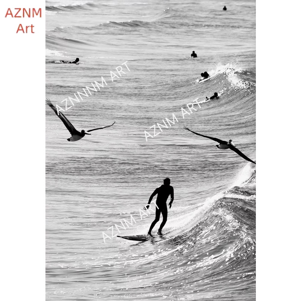 1PC, Fijn Surfen Zwart-wit Fot - Photography Black And White recensie en prijs