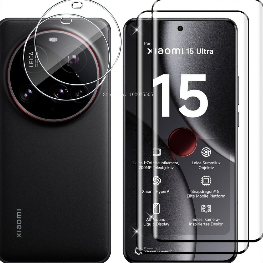 [4-in-1] 2 stuks 3D gehard gla - Xiaomi Photography Kit 15 Ultra recensie en prijs
