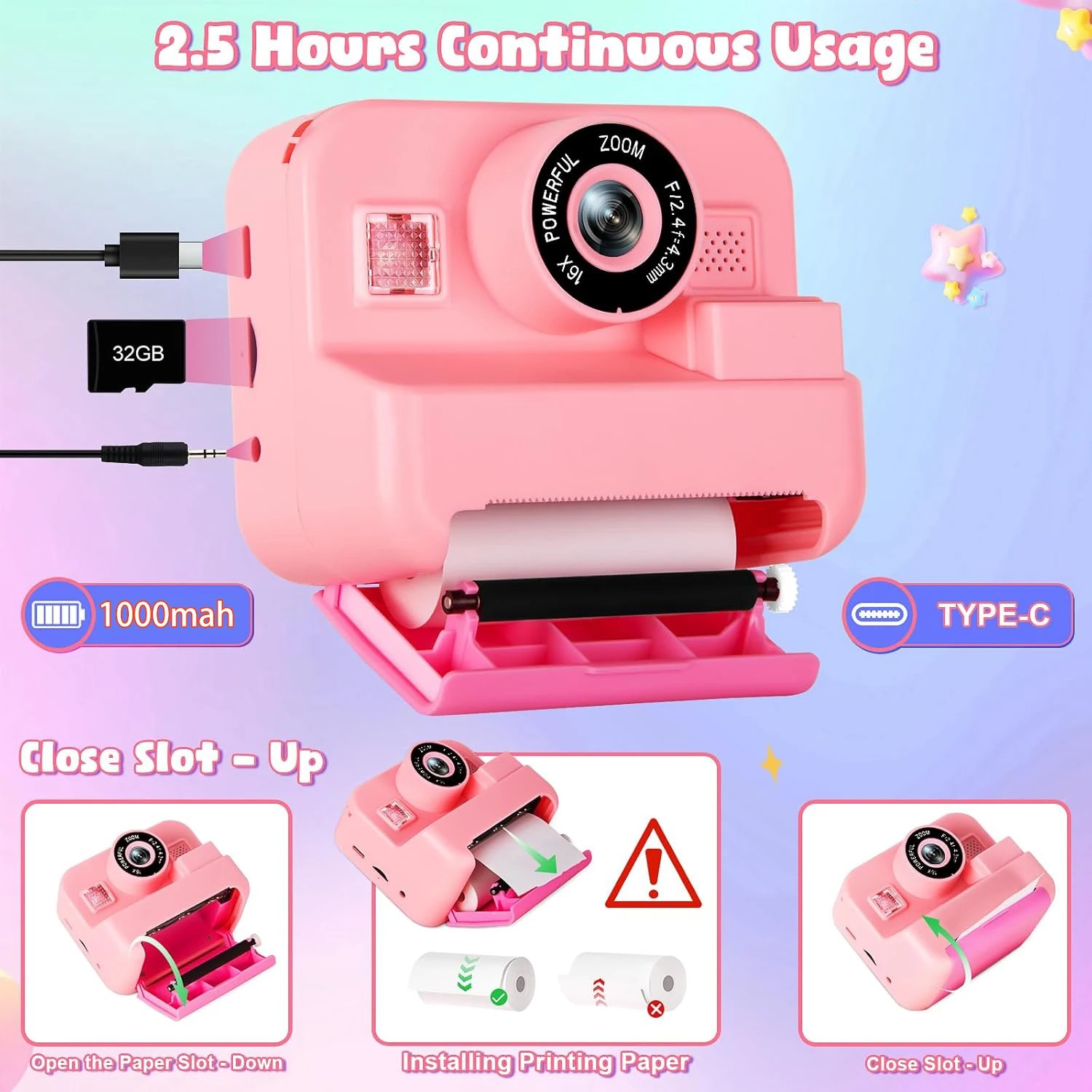 newInstant Print Camera Met 32 - Photography Close Up recensie en prijs